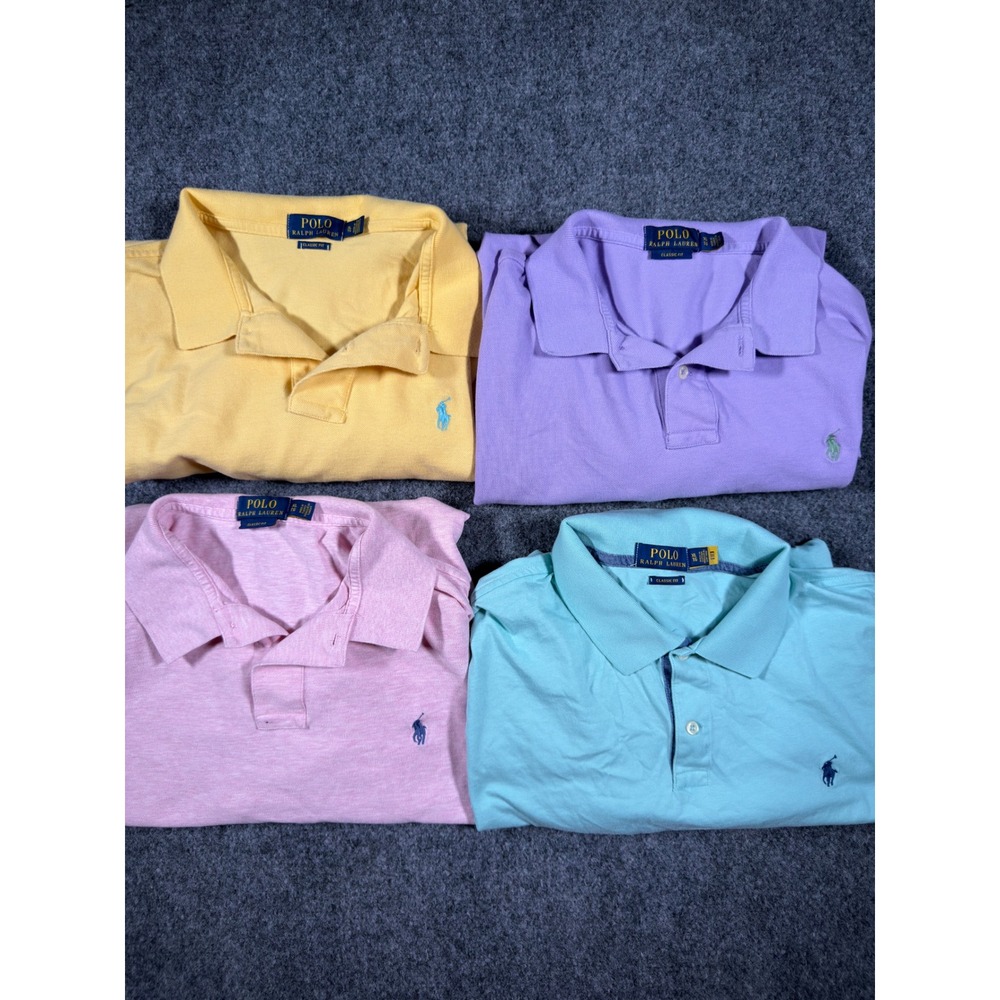 Polo Ralph Lauren Classic Fit Polo Shirt Mens XL Lot of 4